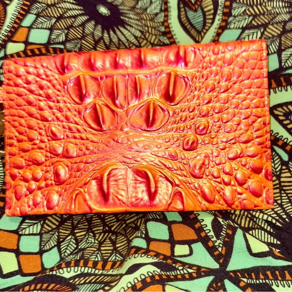 Brahmin Mini Envelope in Dusty Orange - Picture 2 of 6
